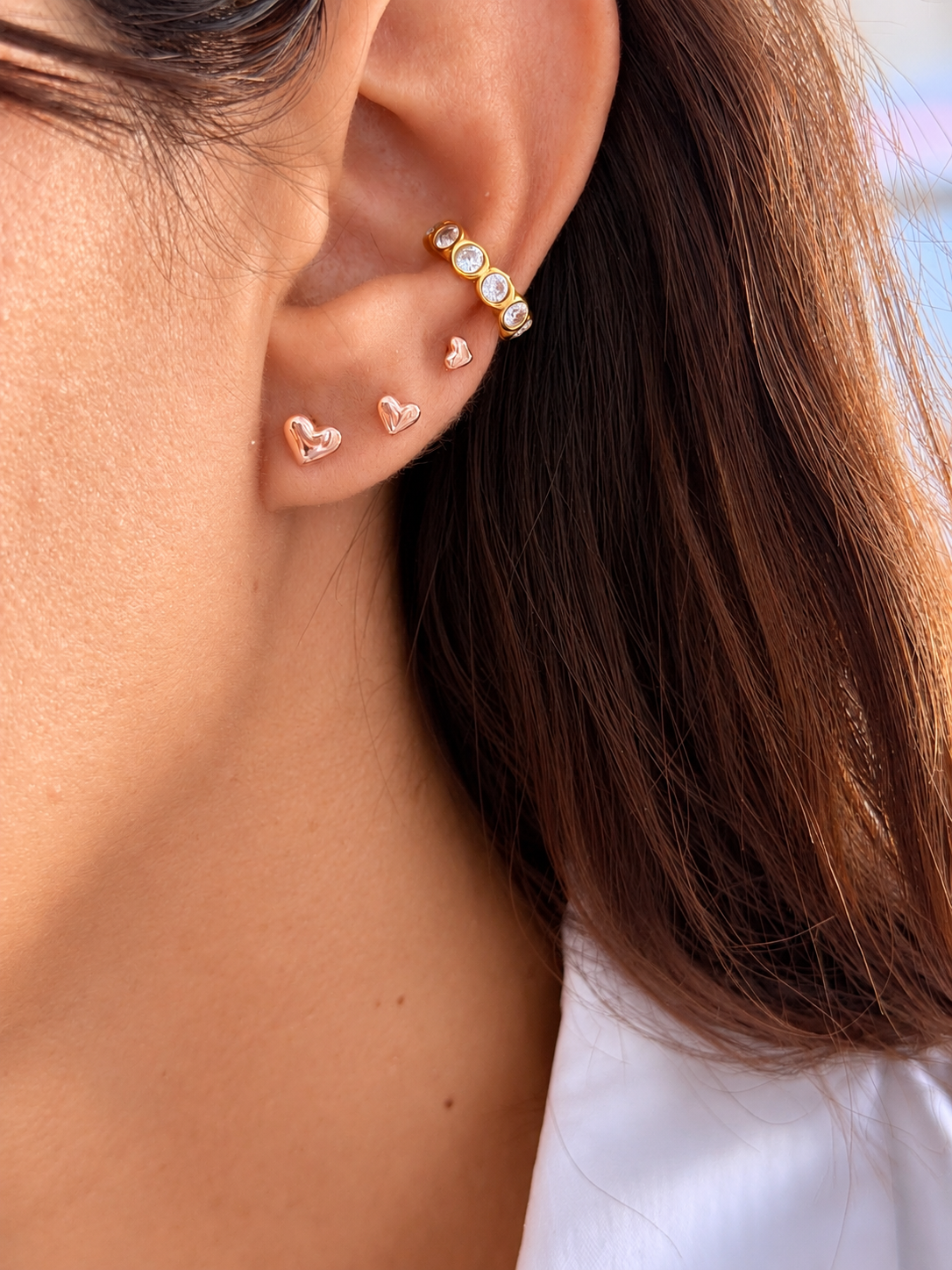Set orecchini three hearts