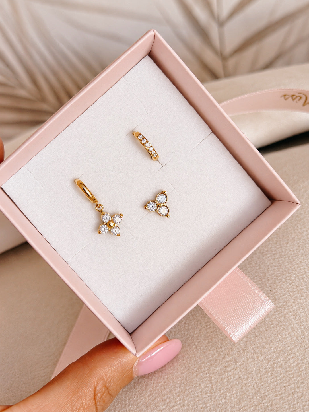 Set orecchini lucky trio