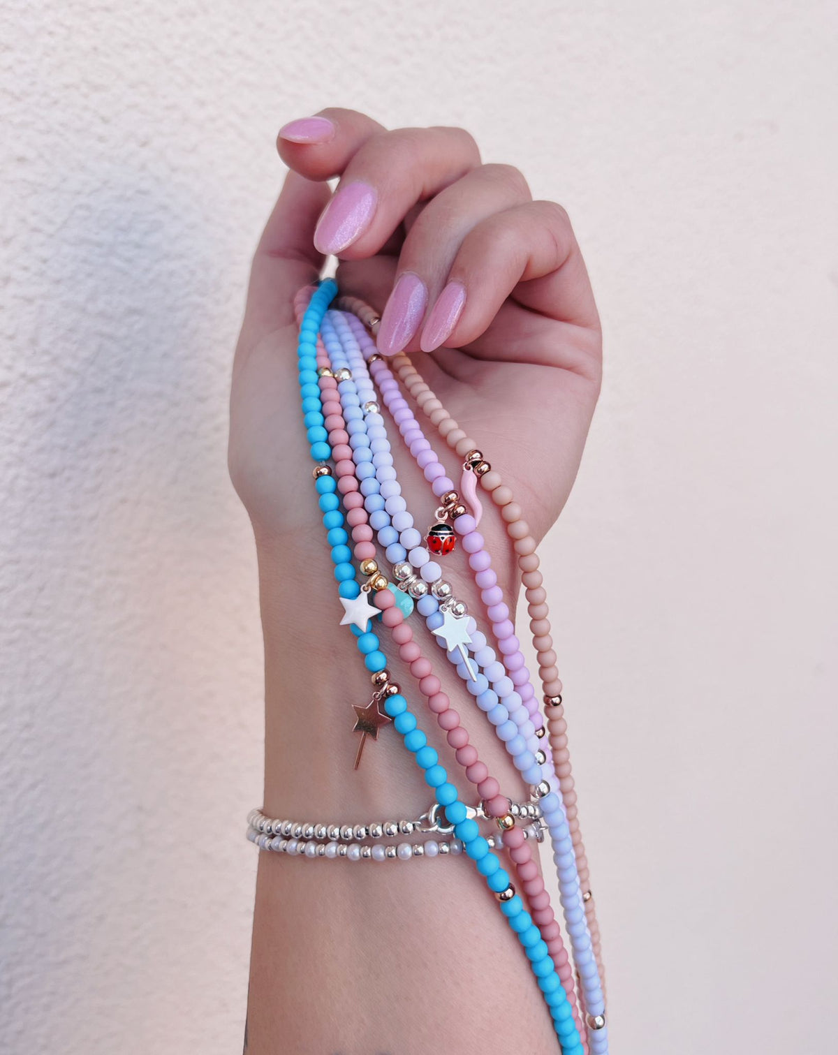 Collane rainbow charms basic e smaltati