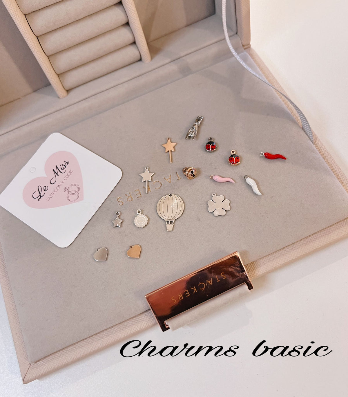 Collane rainbow charms basic e smaltati