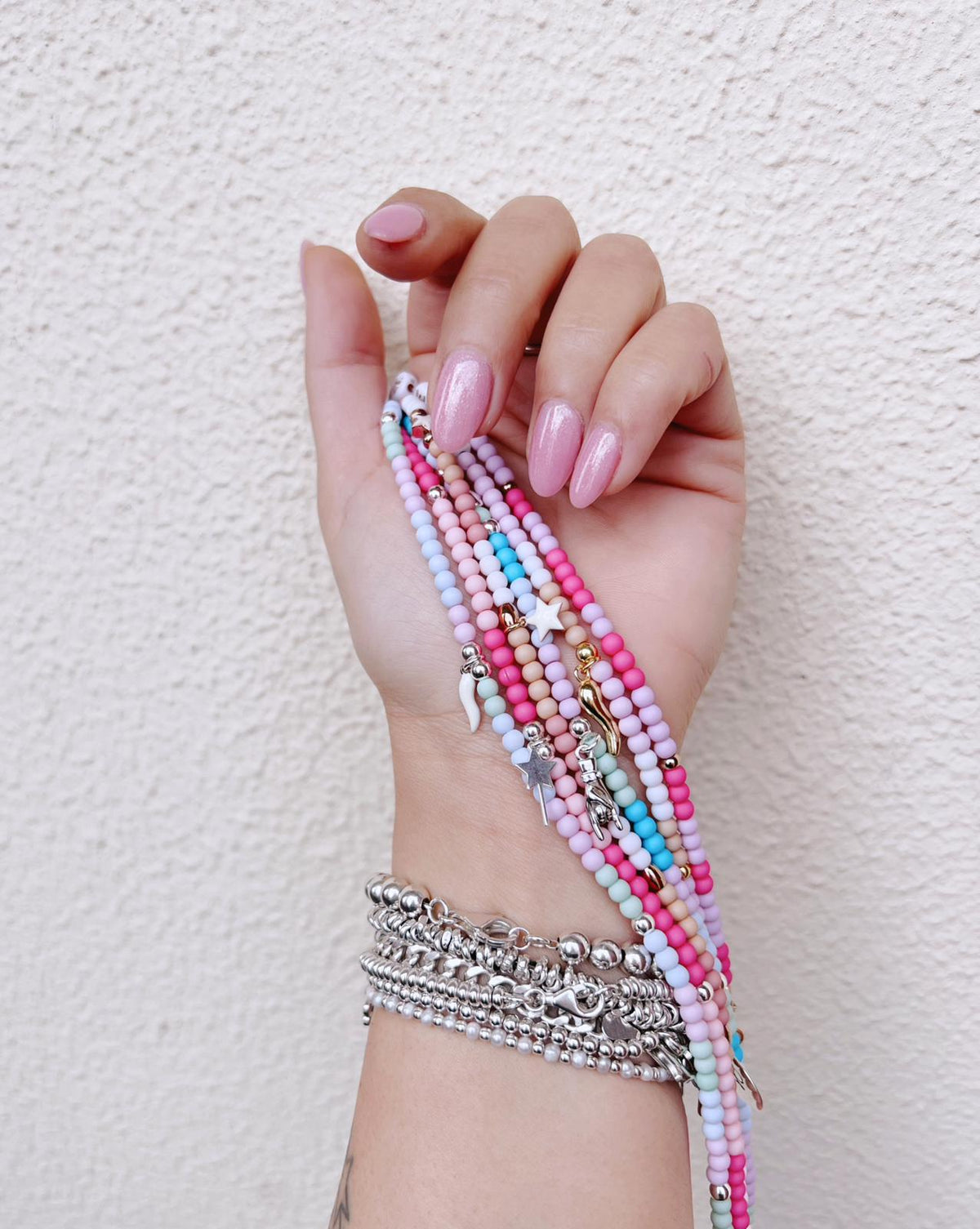 Collane rainbow charms basic e smaltati