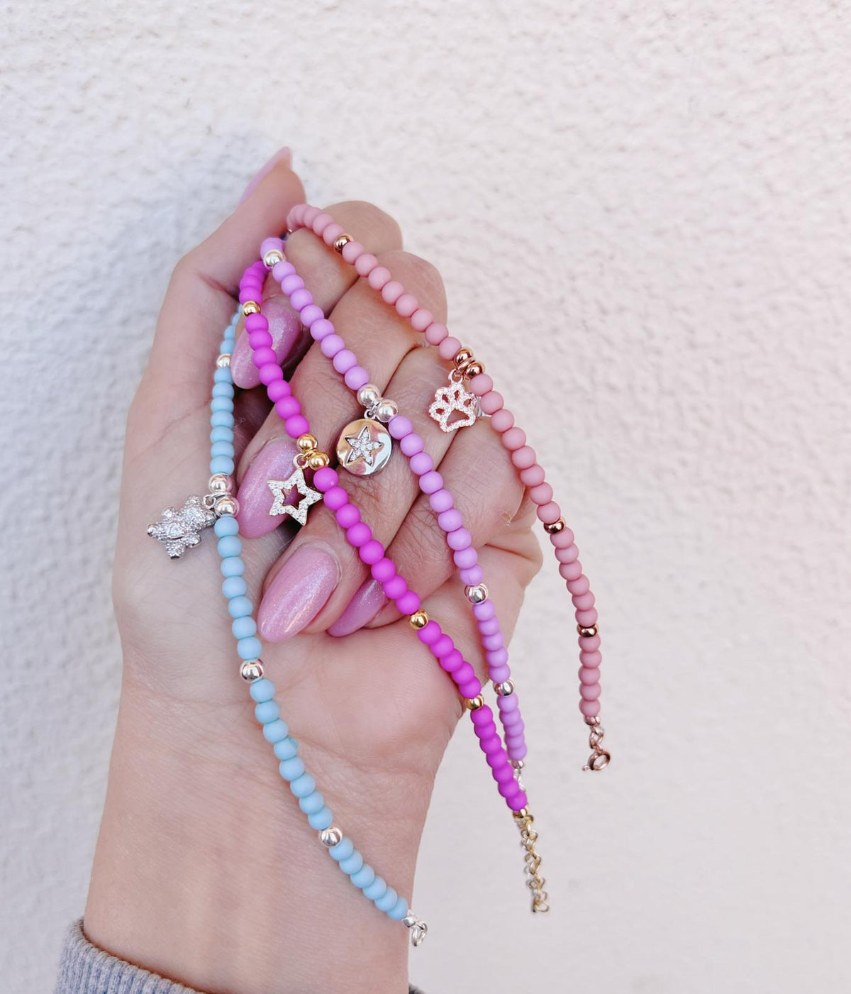 Bracciali rainbow Charms zirconi