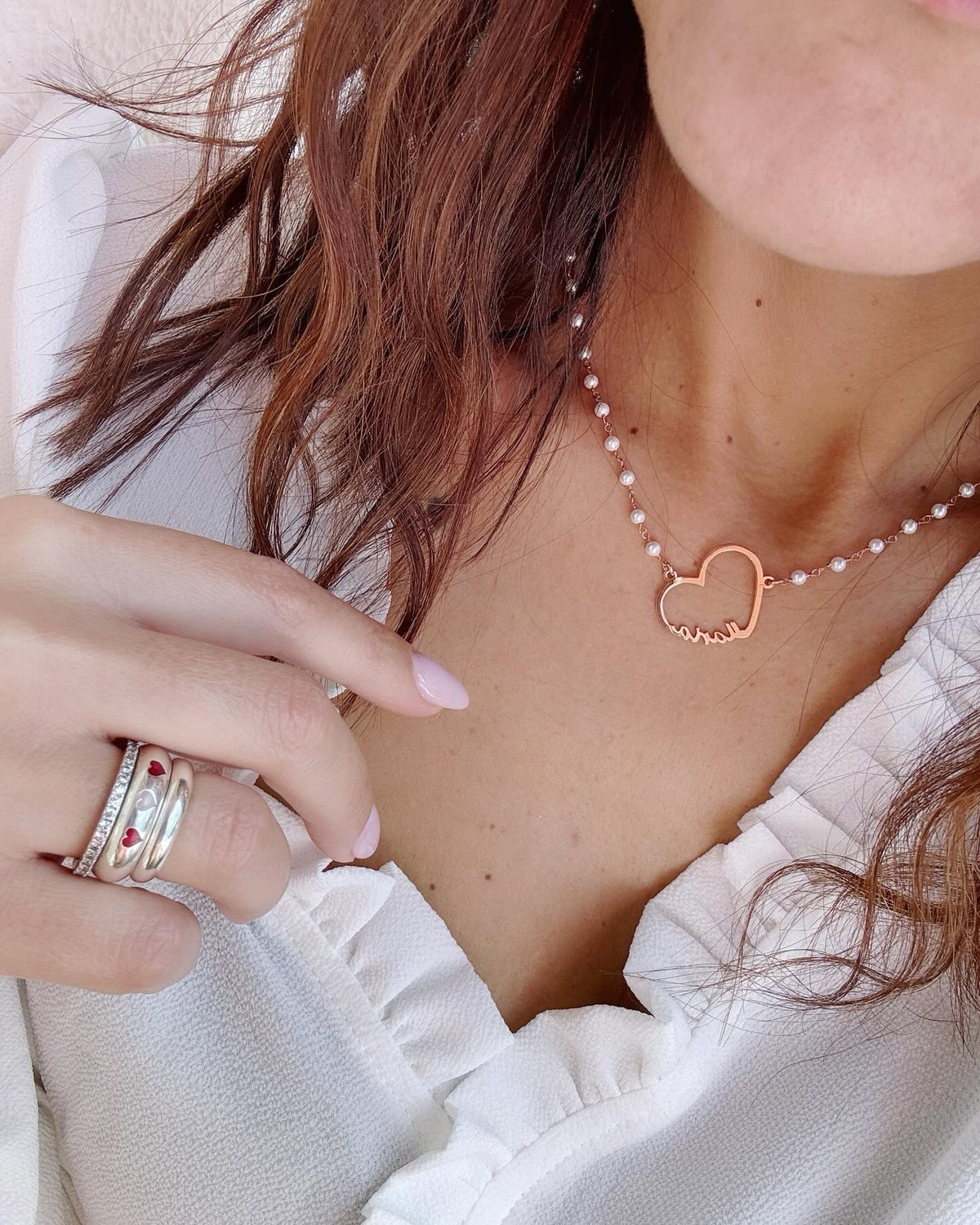 Collana cuore big personalizzabile