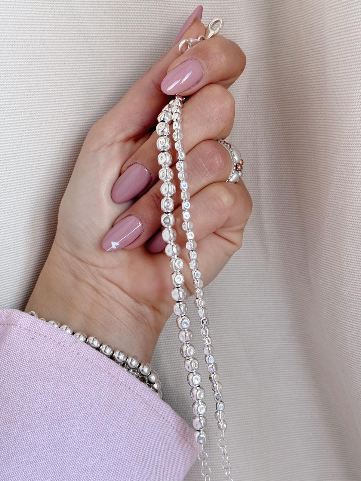 Bracciale pepite battute