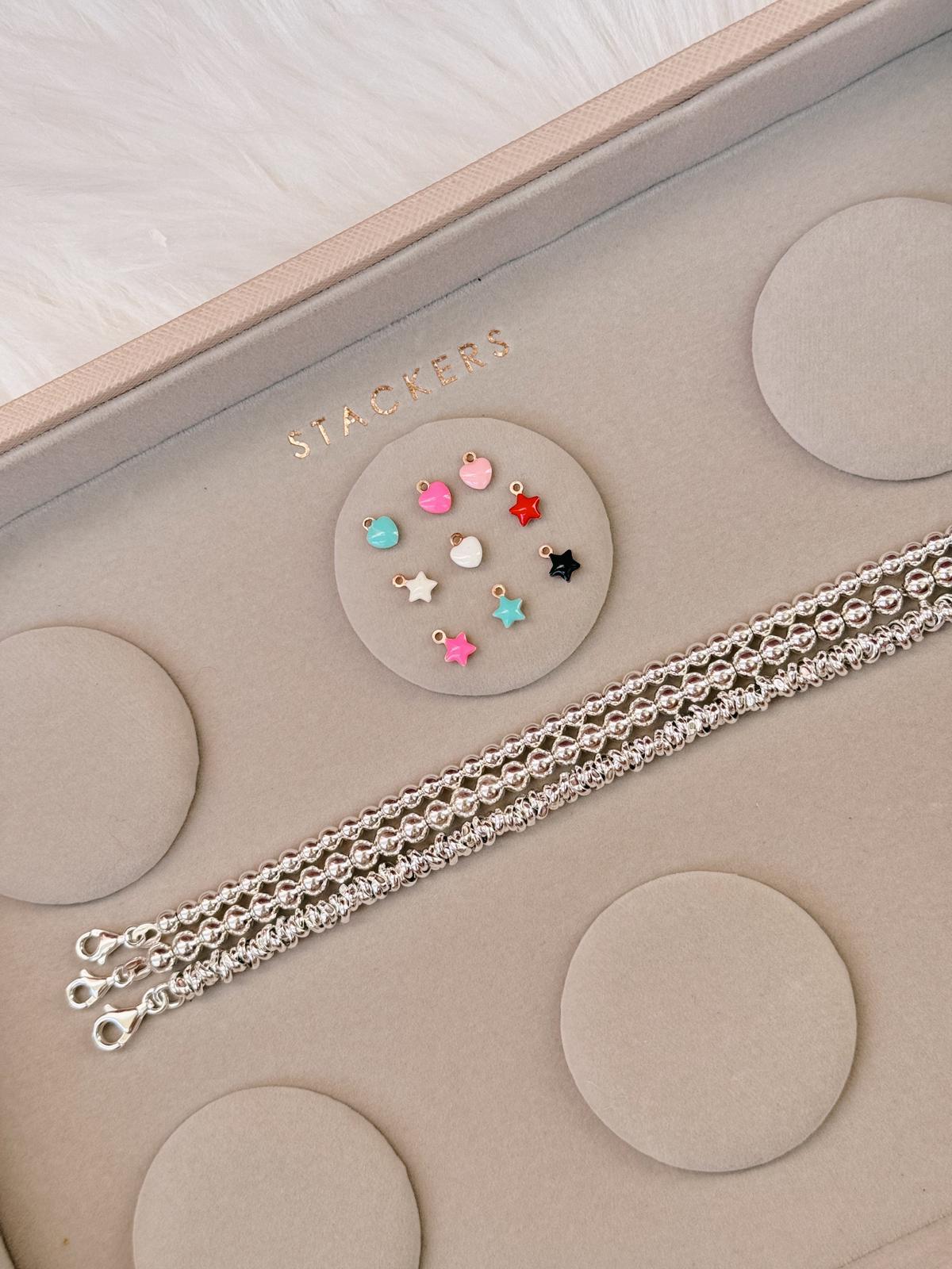 Bracciale mini cuore o stella smaltata