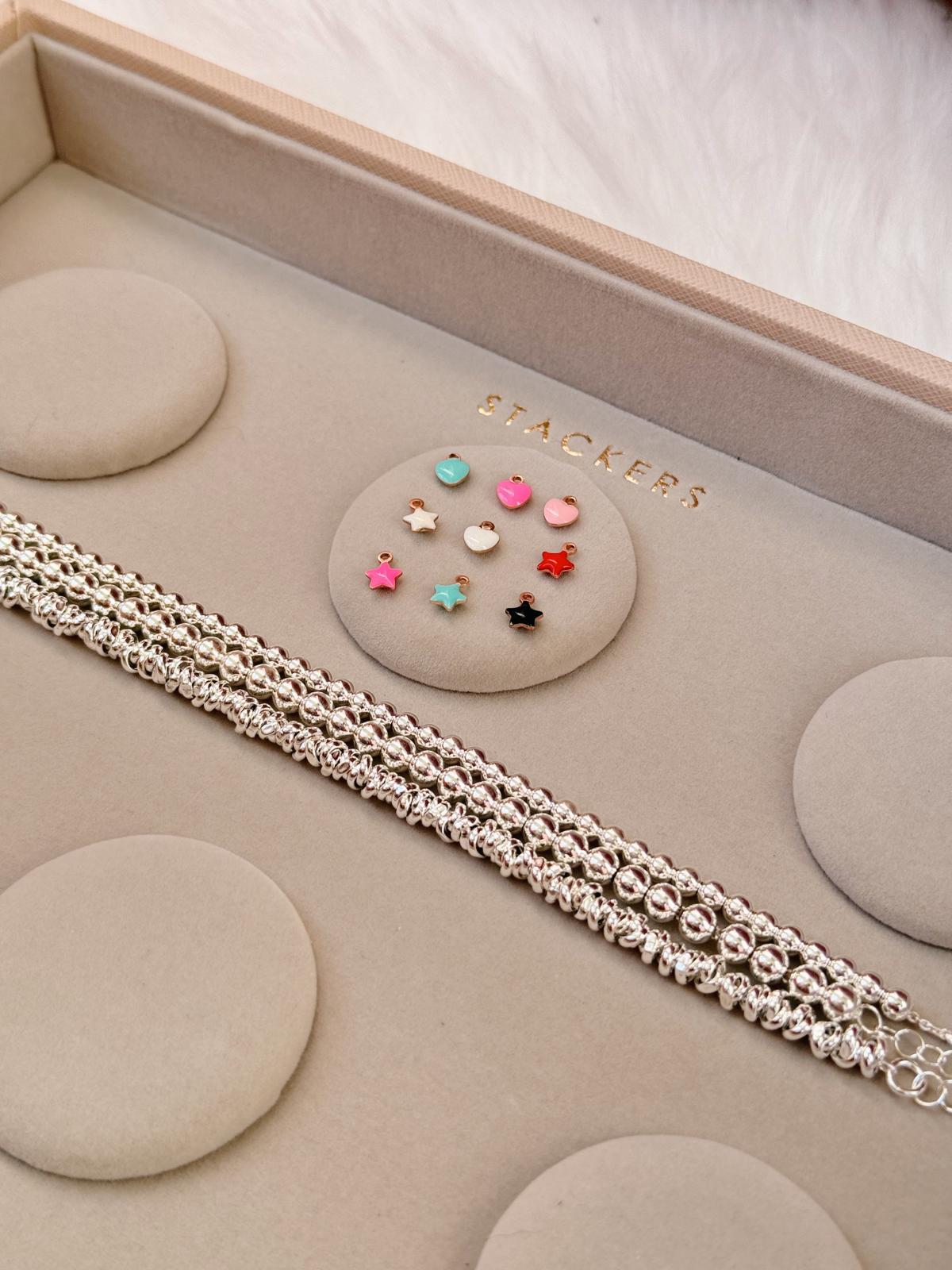Bracciale mini cuore o stella smaltata