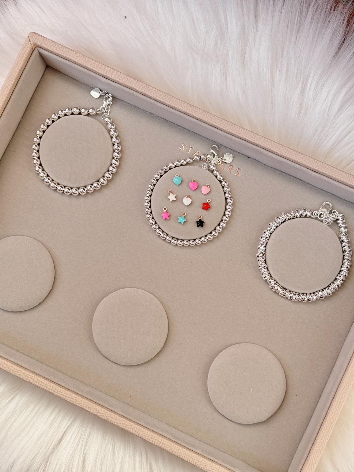 Bracciale mini cuore o stella smaltata