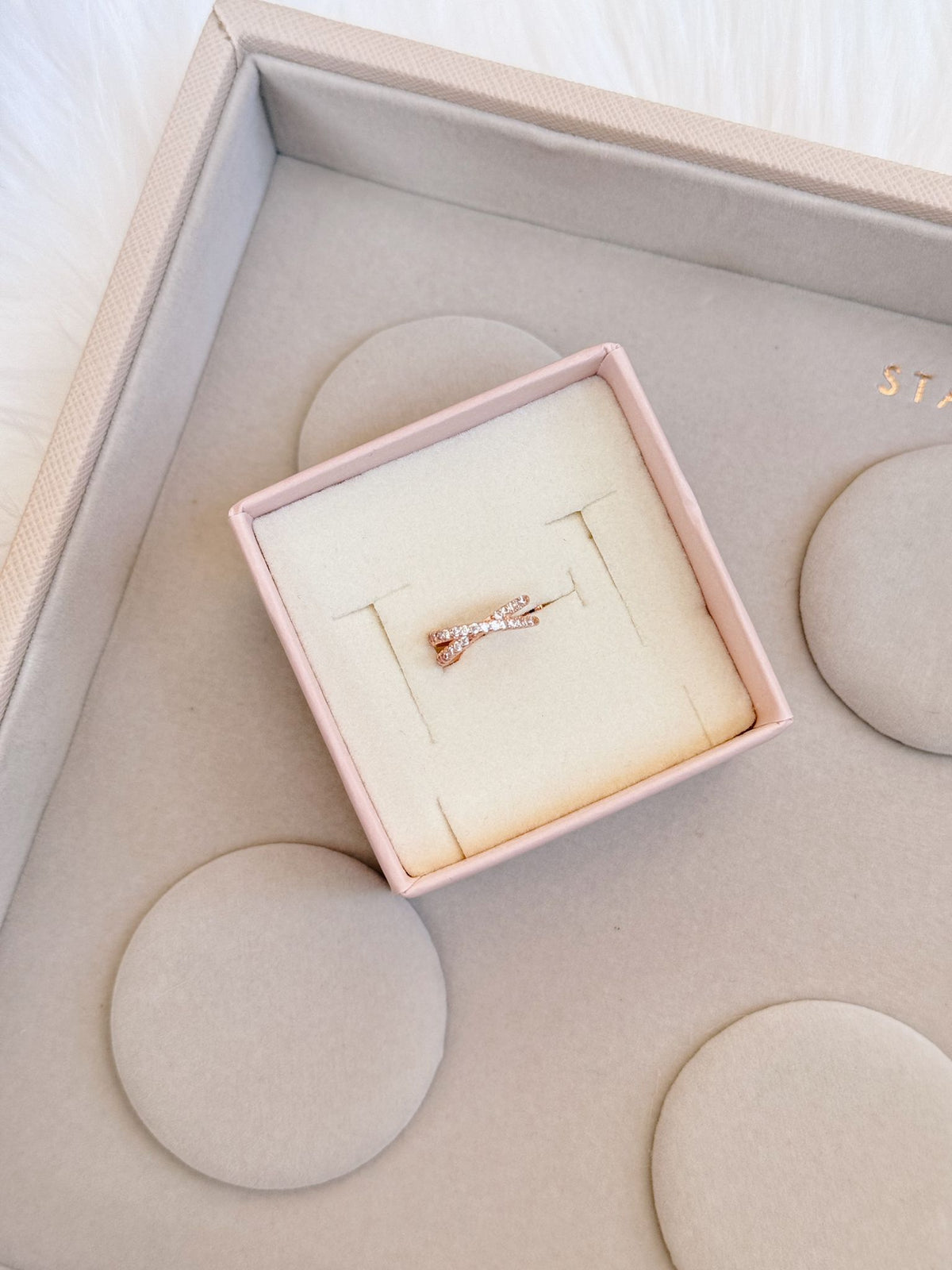 Ear cuff doppia fila zirconi