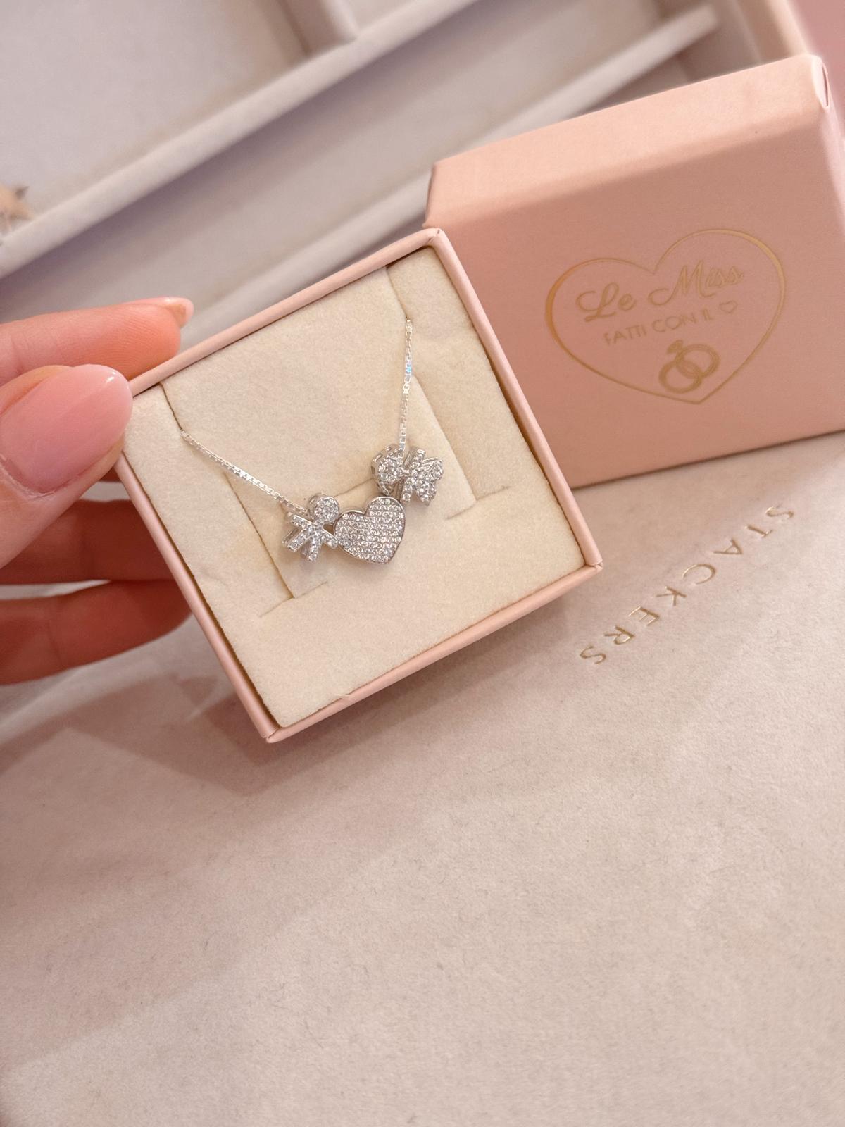 Collana bebè luxury diamantata