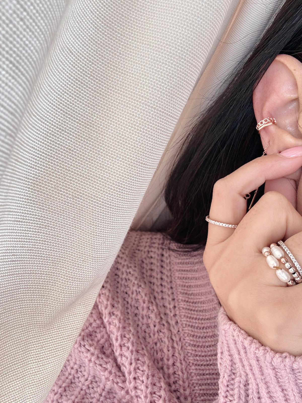 Ear cuff Groumette doppio