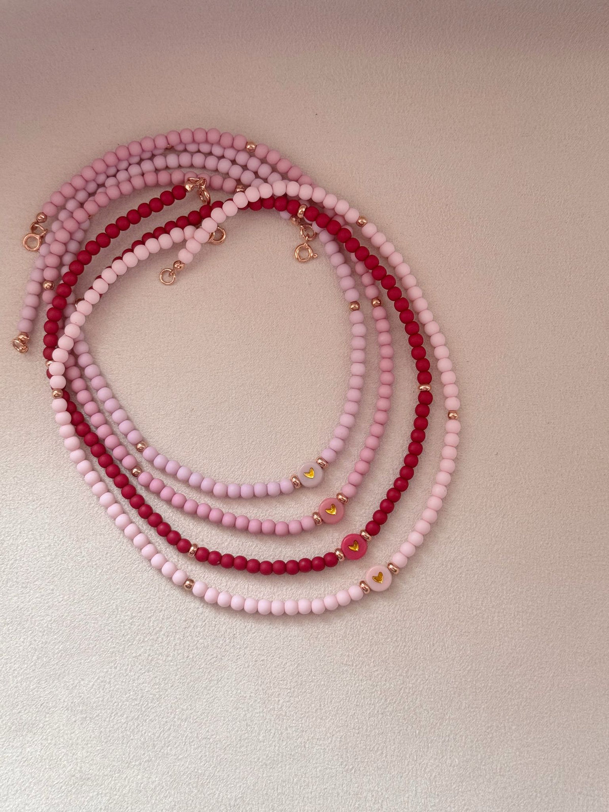 Collana rainbow connettore tondo cuore