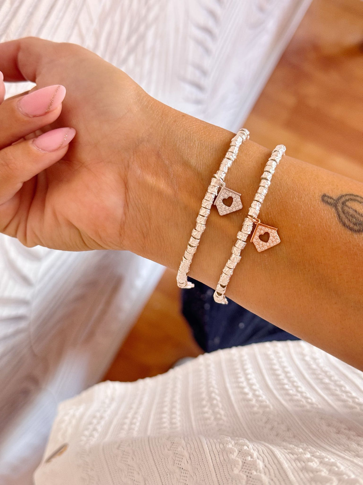 Bracciali charms zirconi