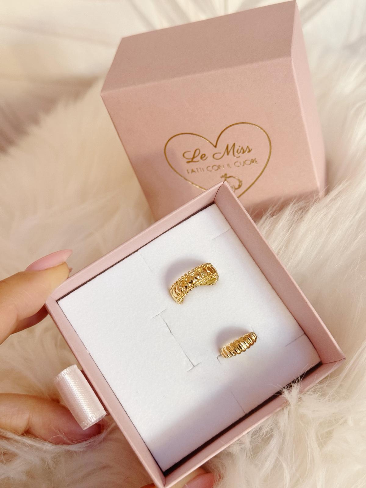 Ear cuff rigato