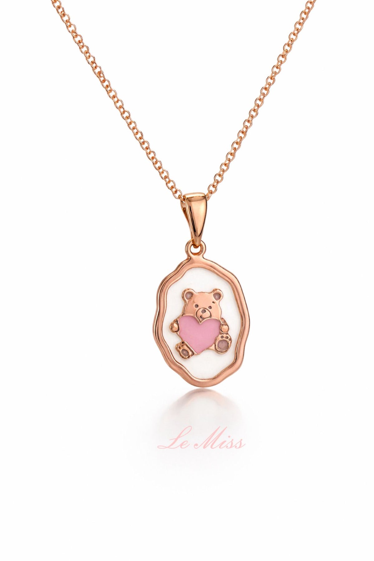 Collana medaglietta dolce orsetto