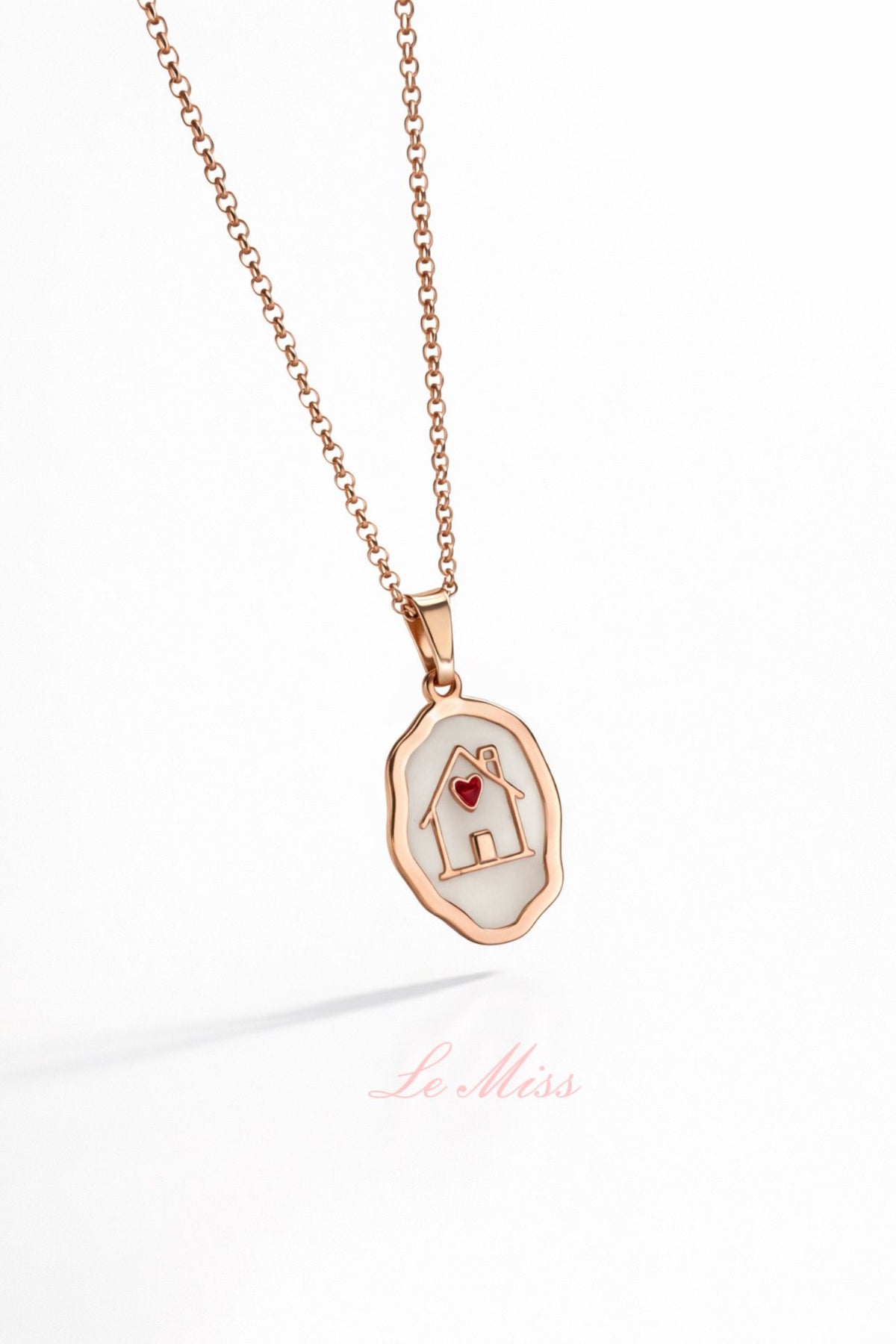 Collana medaglietta casetta love