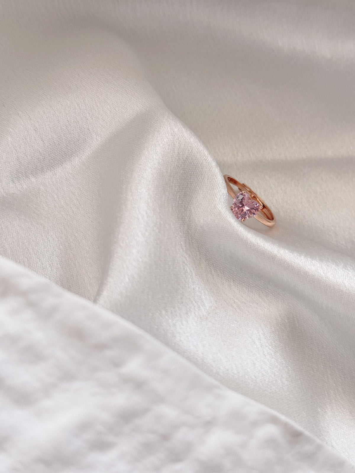Anello heart pink