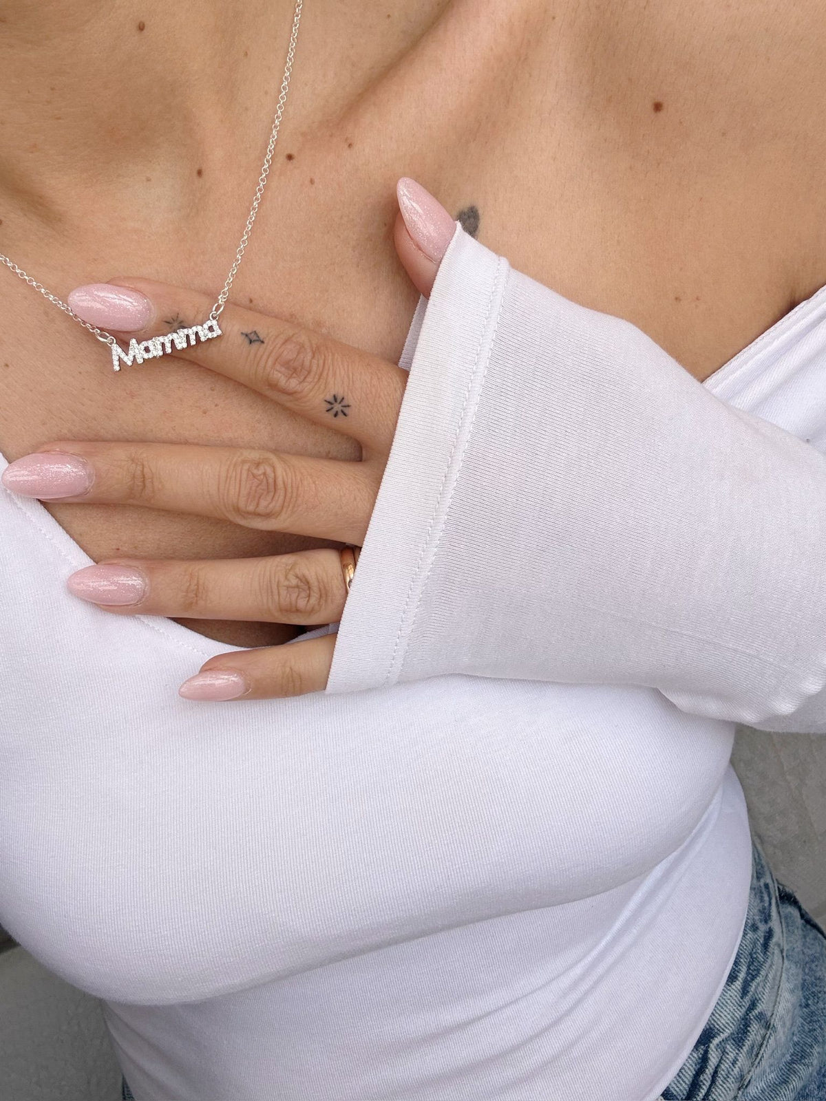 Collana mamma zirconi