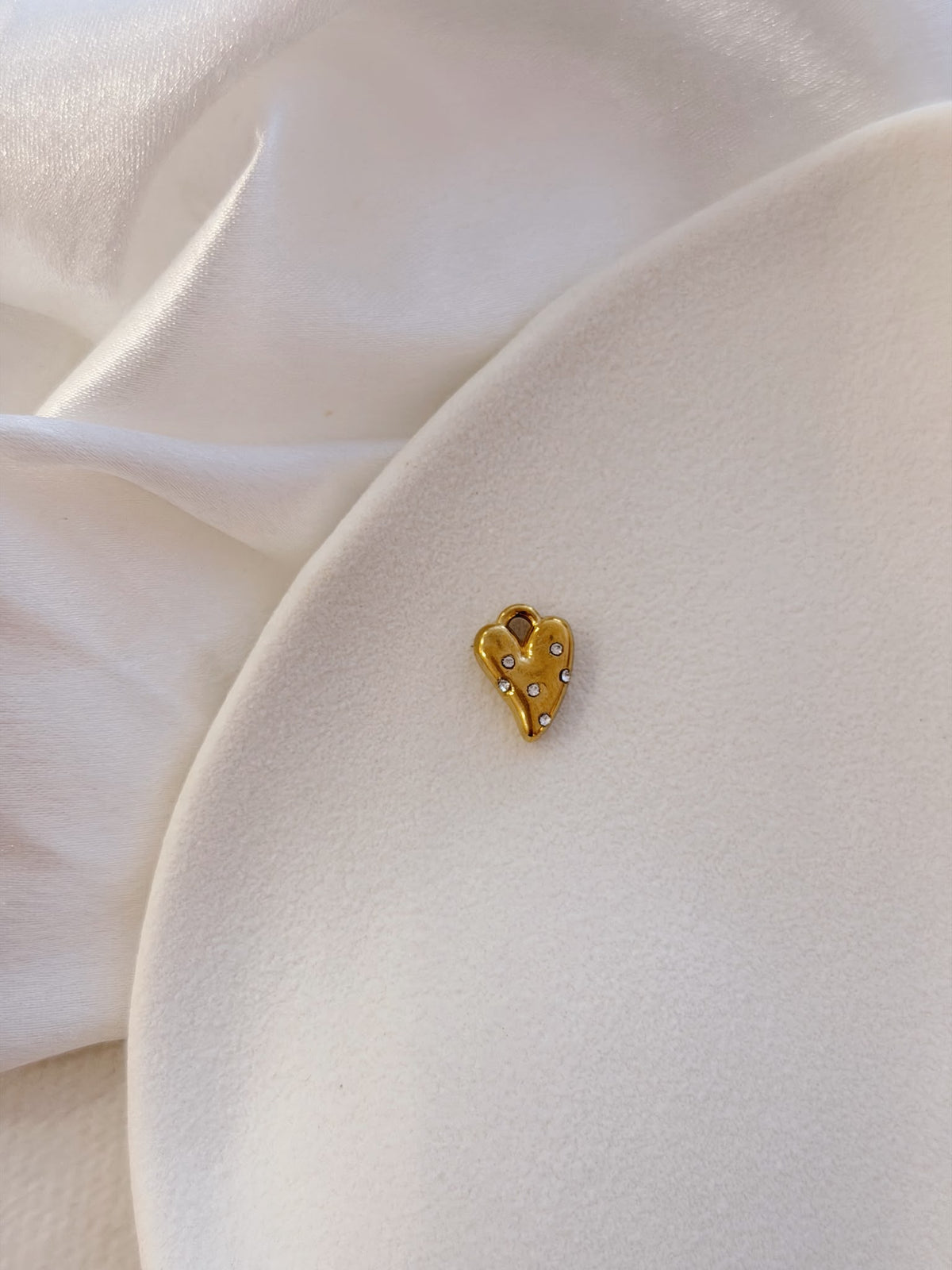 Ciondolo cuore zirconi