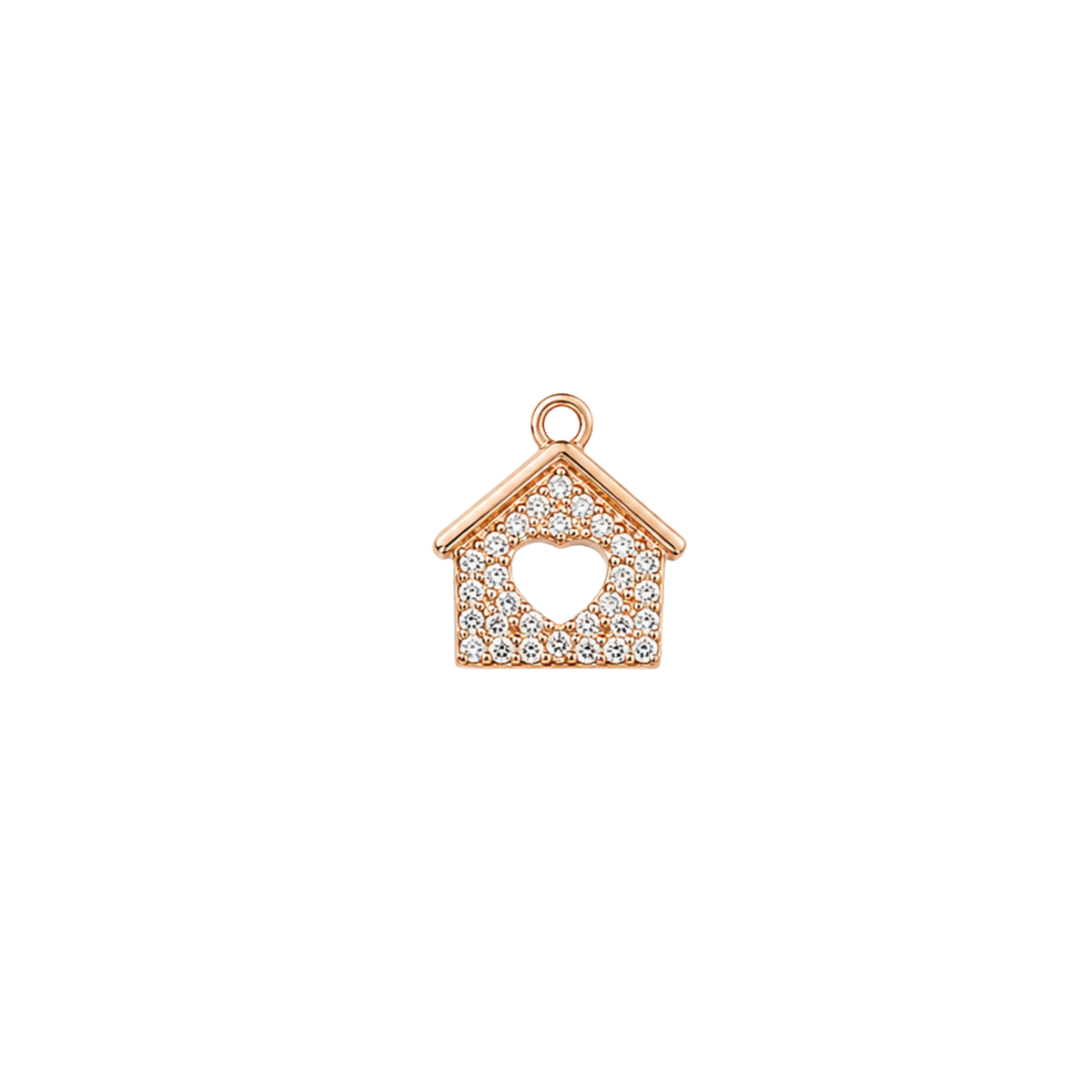 Charm casetta love zirconi