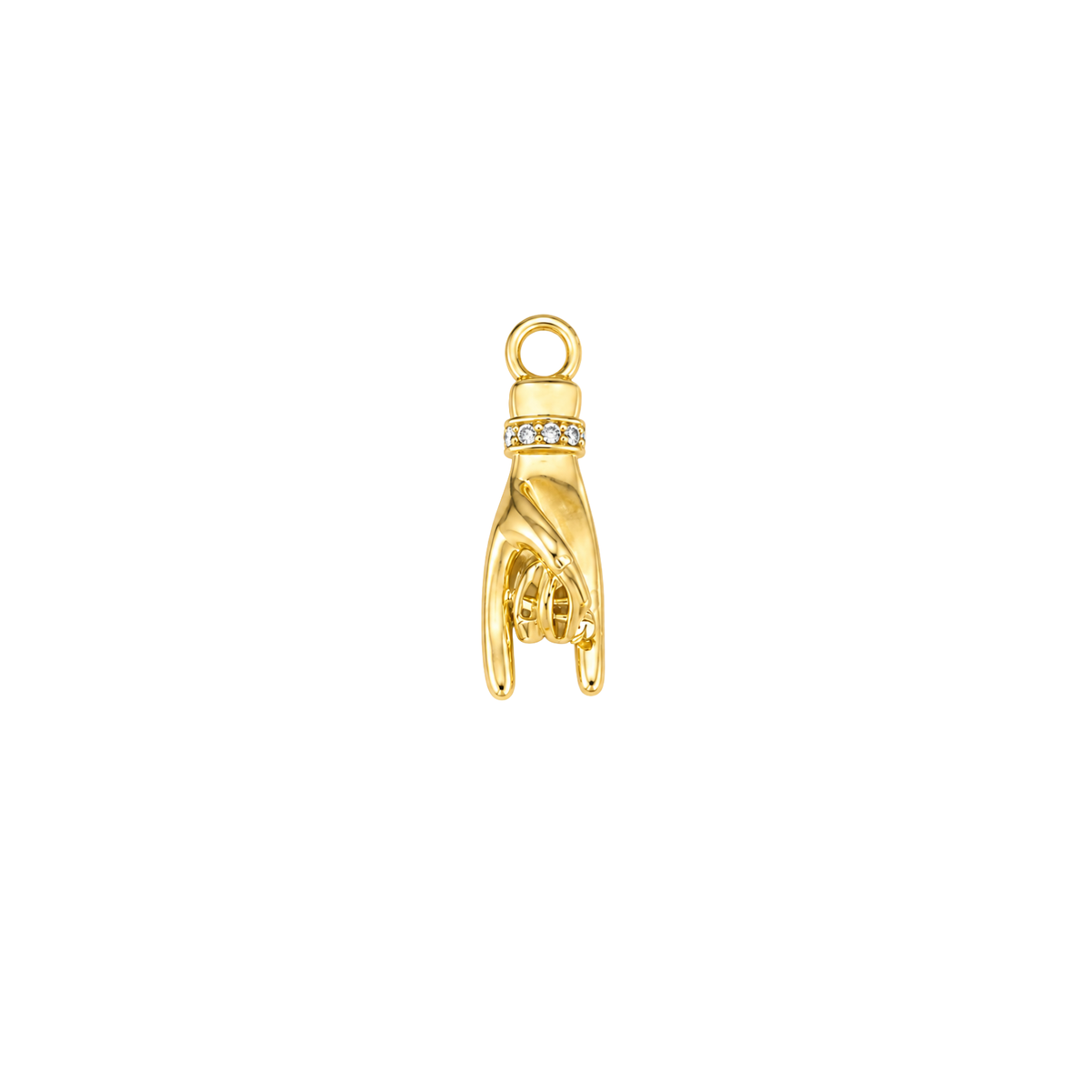Charm manina corna portafortuna