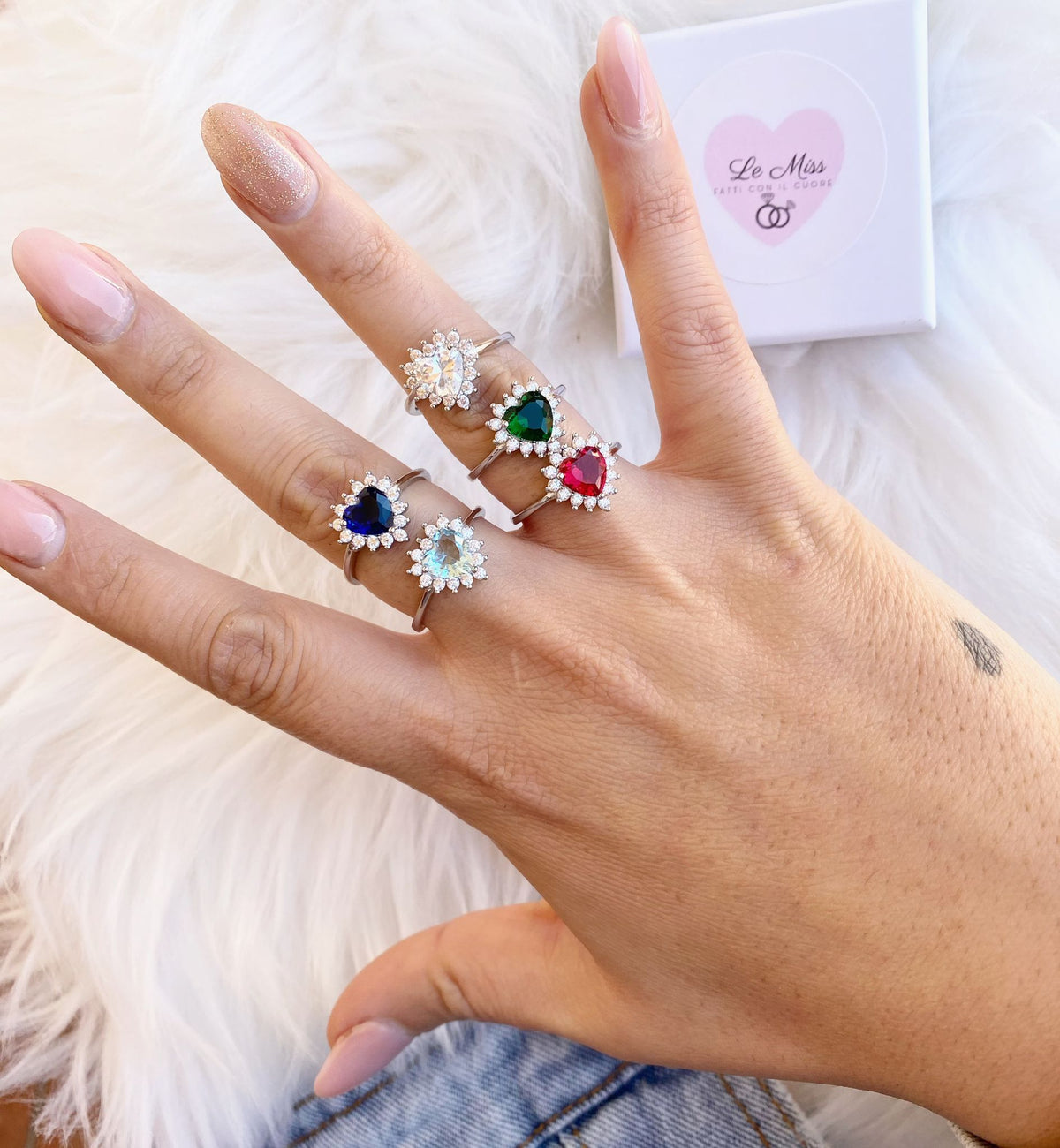 Anello kate cuore