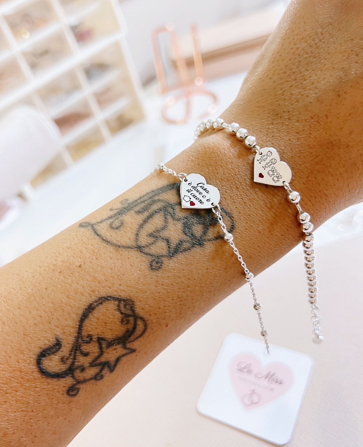 Bracciale cuore connettore