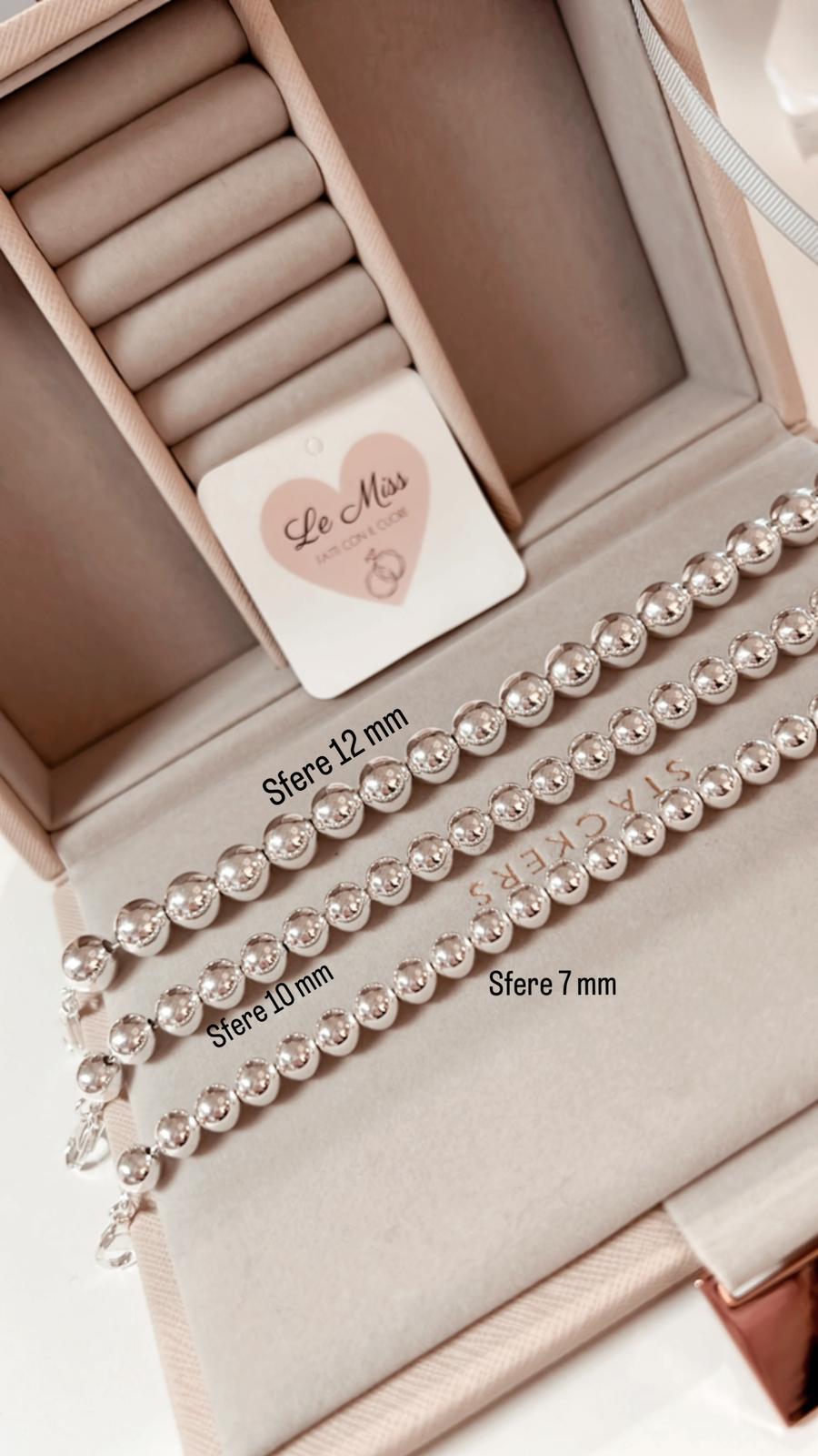 Bracciale sfere big 10 mm