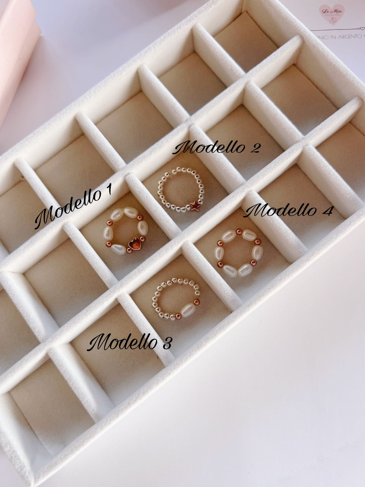 Anelli perle elastici