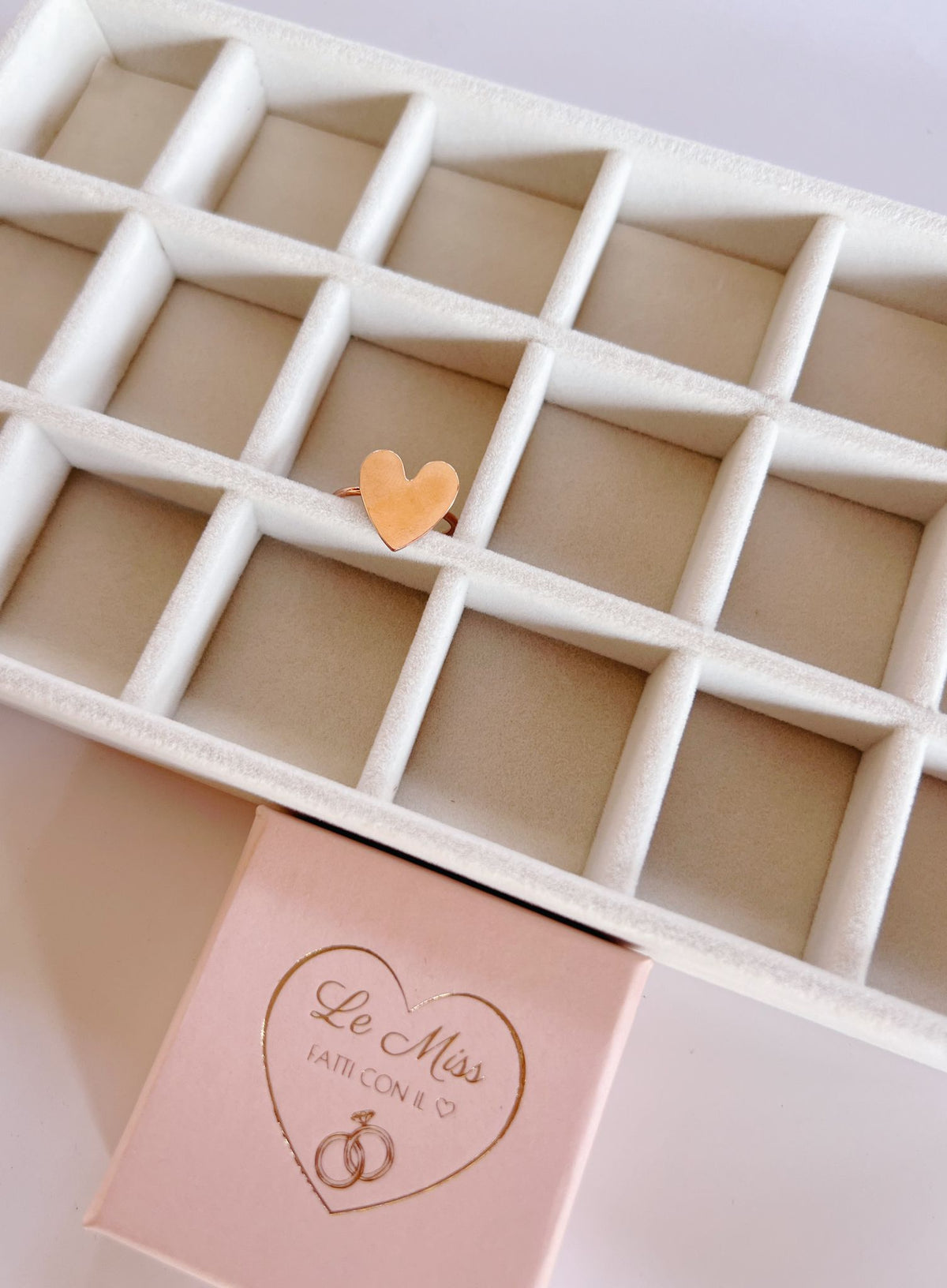Anello cuore big liscio