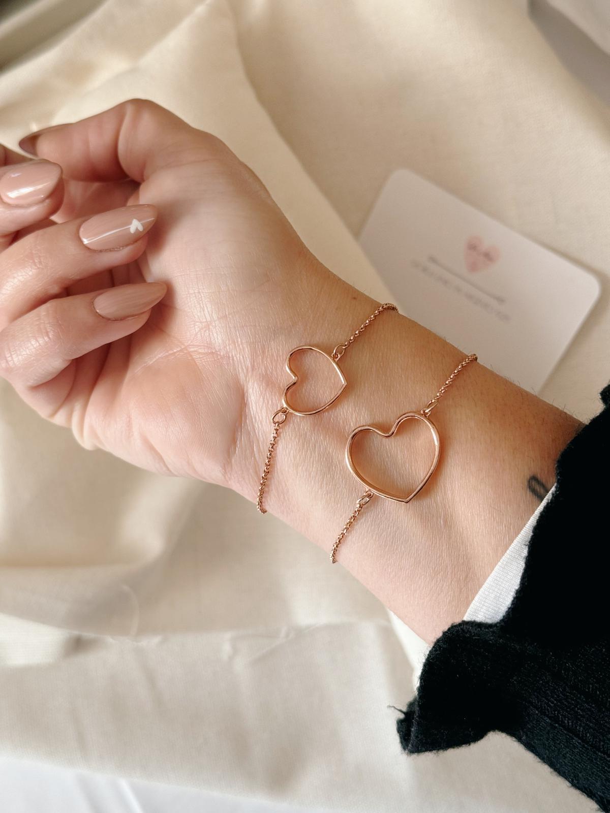 Bracciale cuore filo