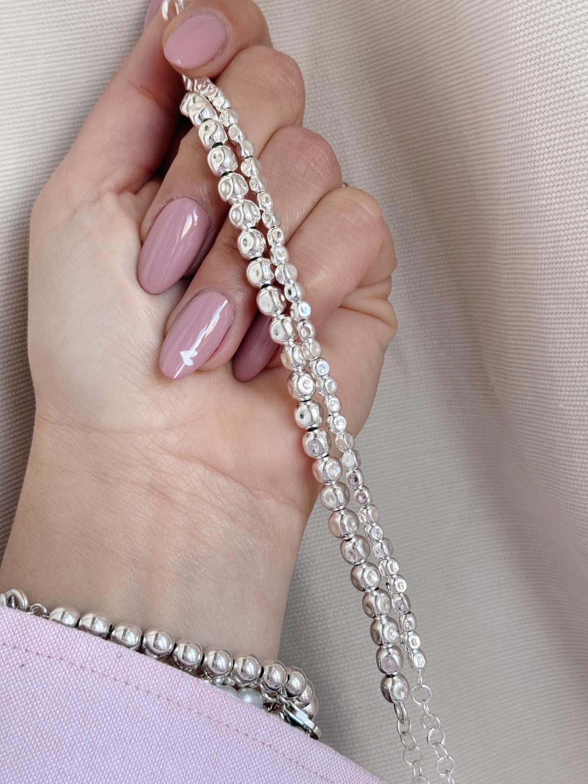 Bracciale pepite battute