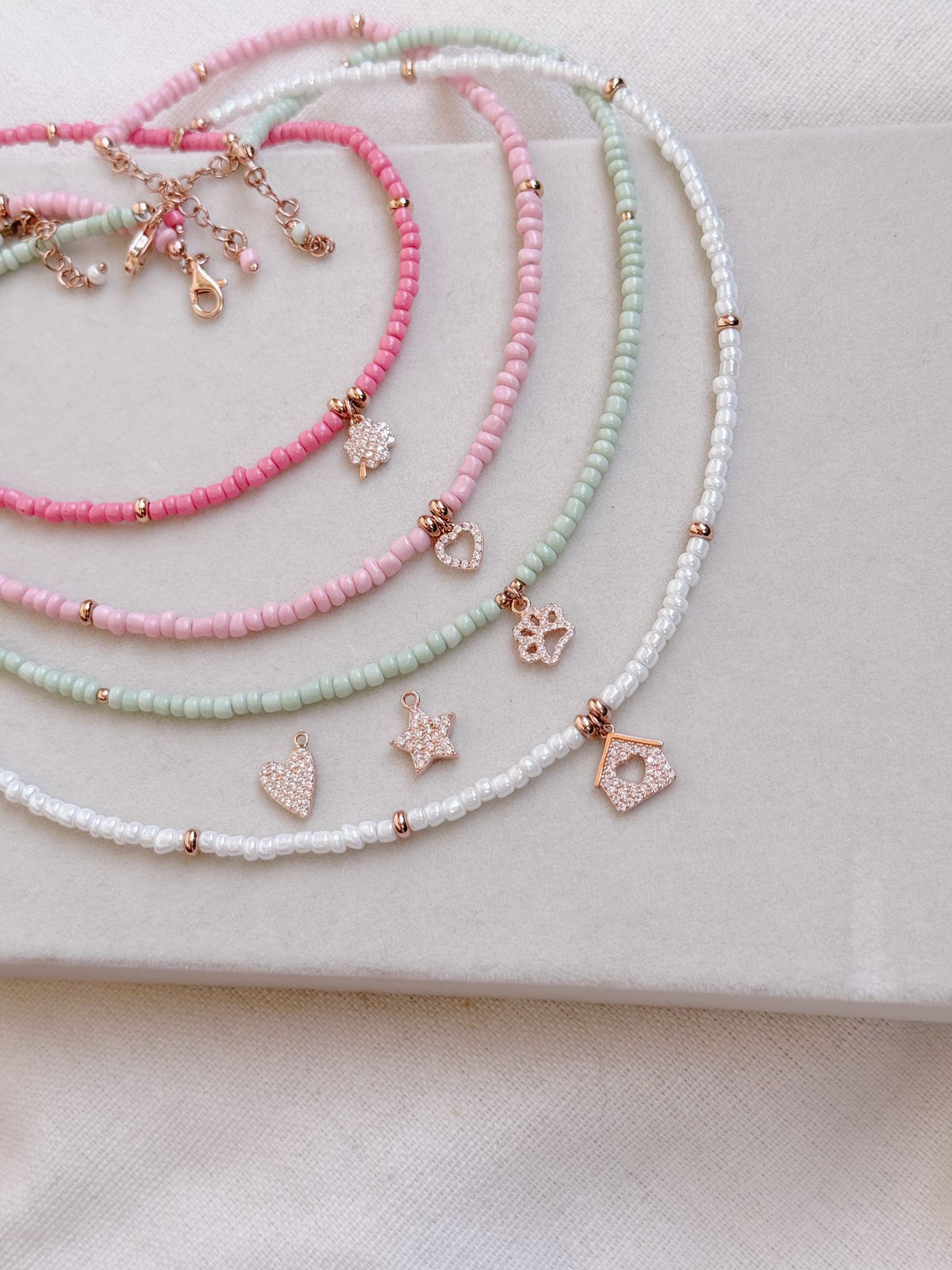 Rocailles charms zirconi