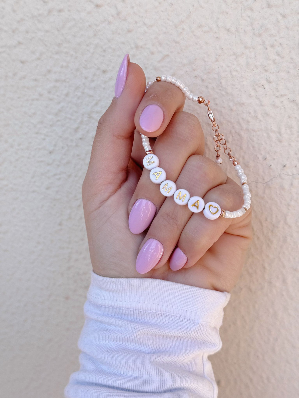 Bracciale rocaille nome o parola