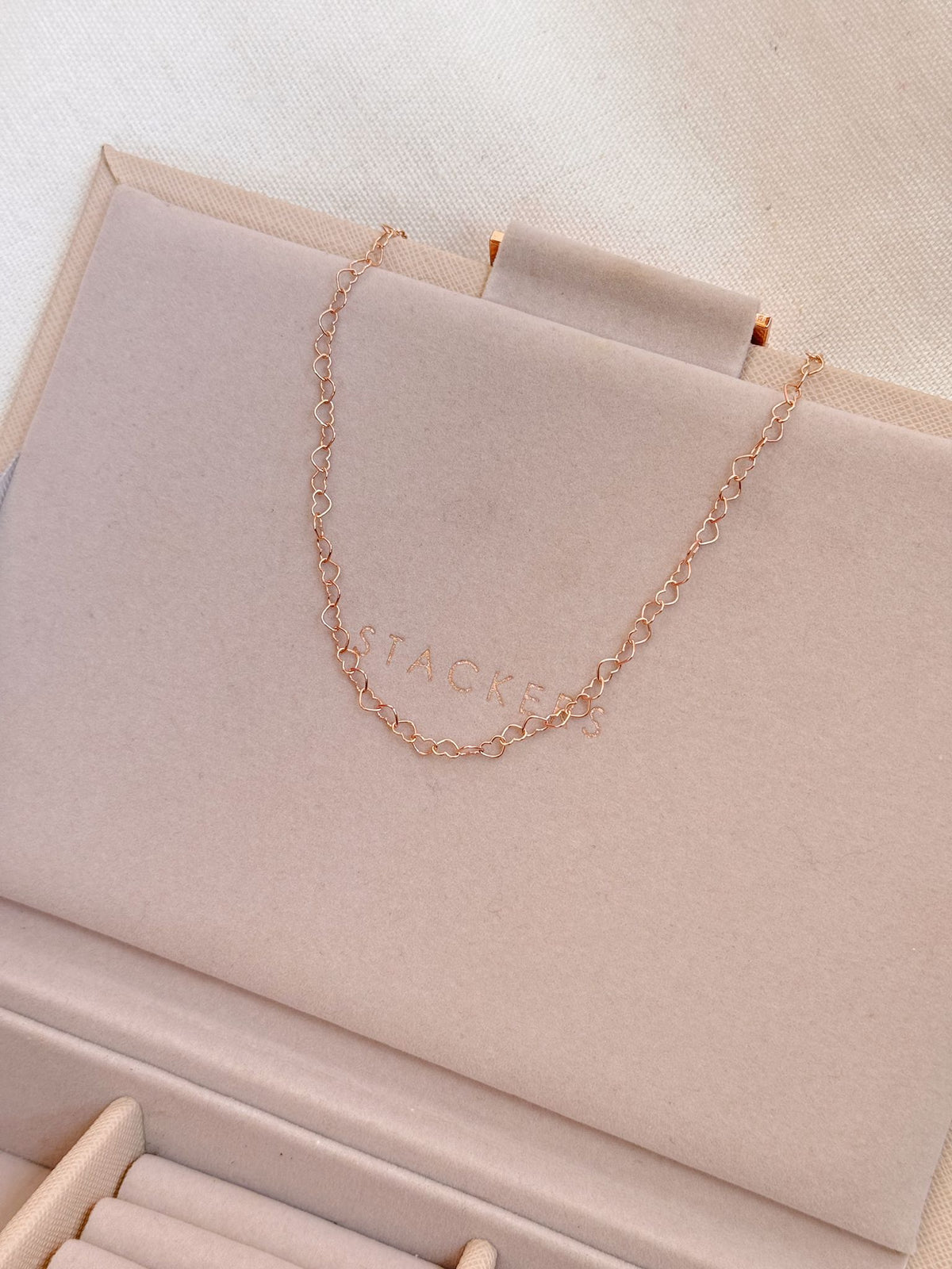 Collana cuoricini open