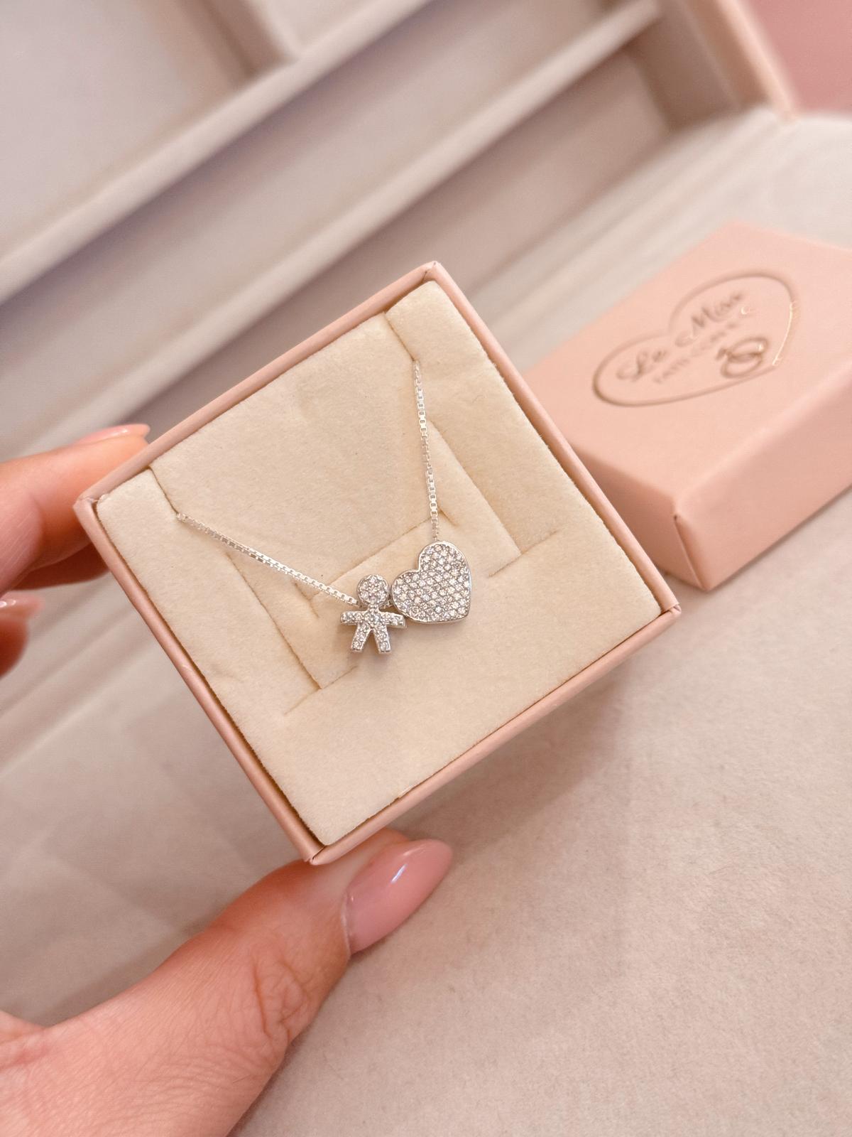 Collana bebè luxury diamantata