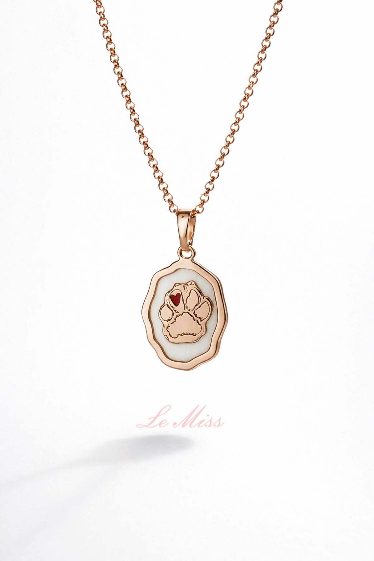 Collana medaglietta con zampetta