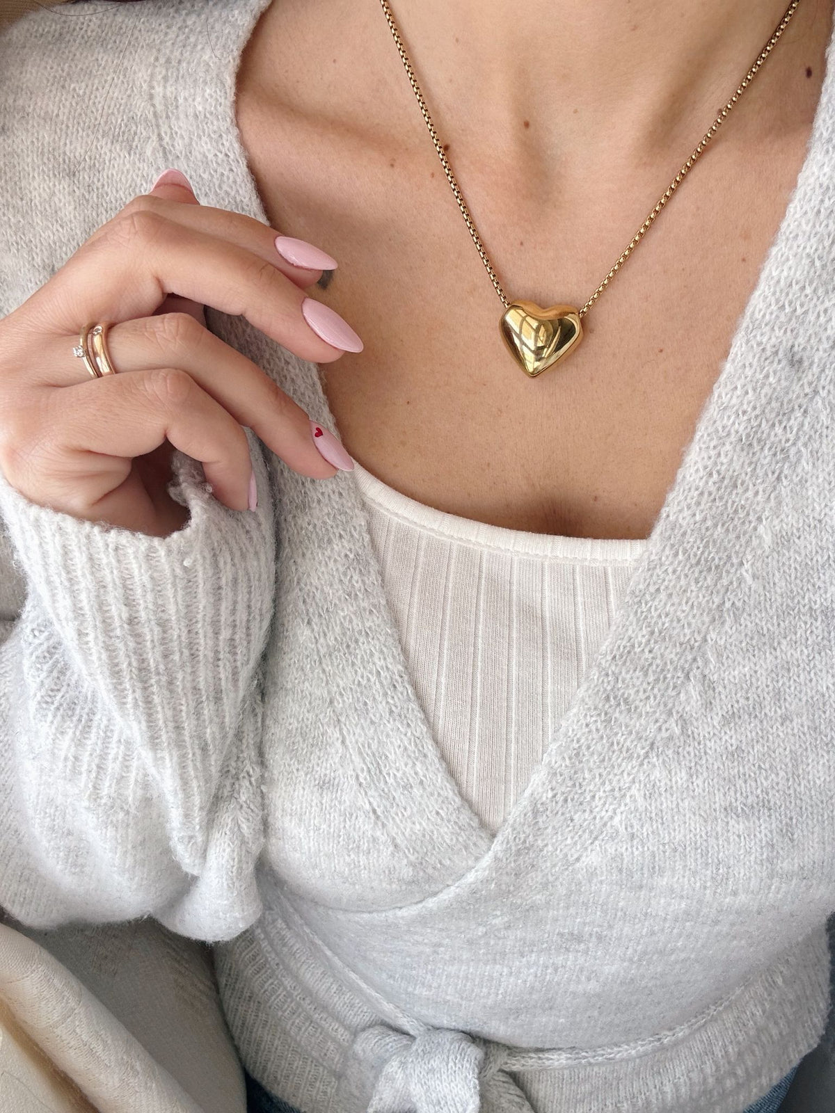 Collana cuore bomby big