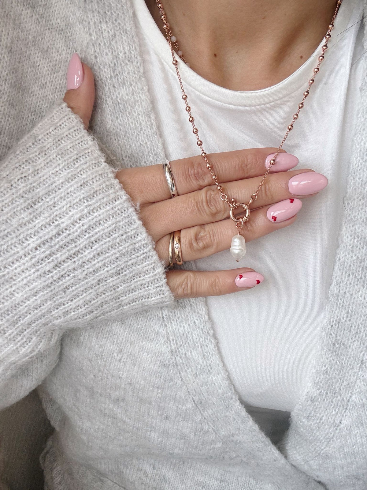 Collana timone perla big