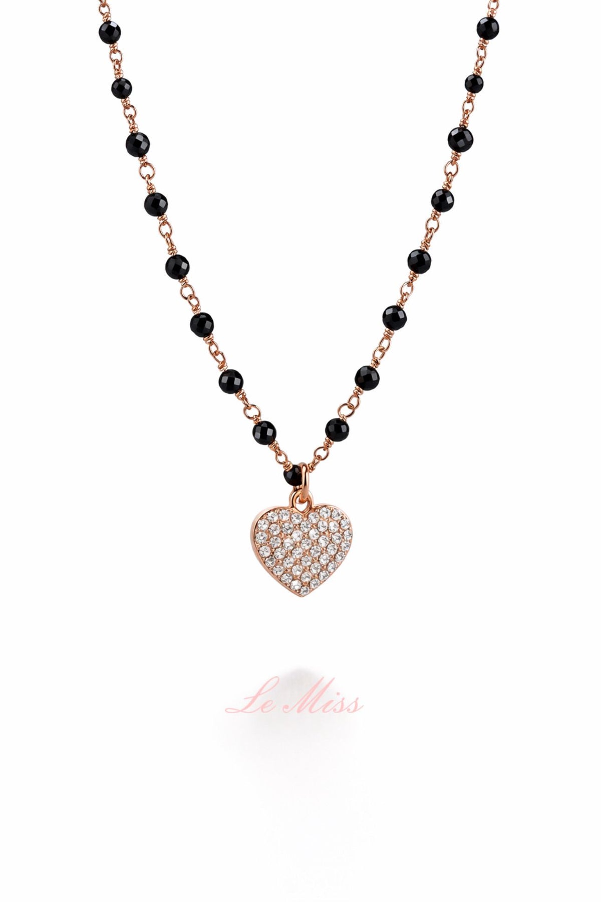 Collana heart diamantato