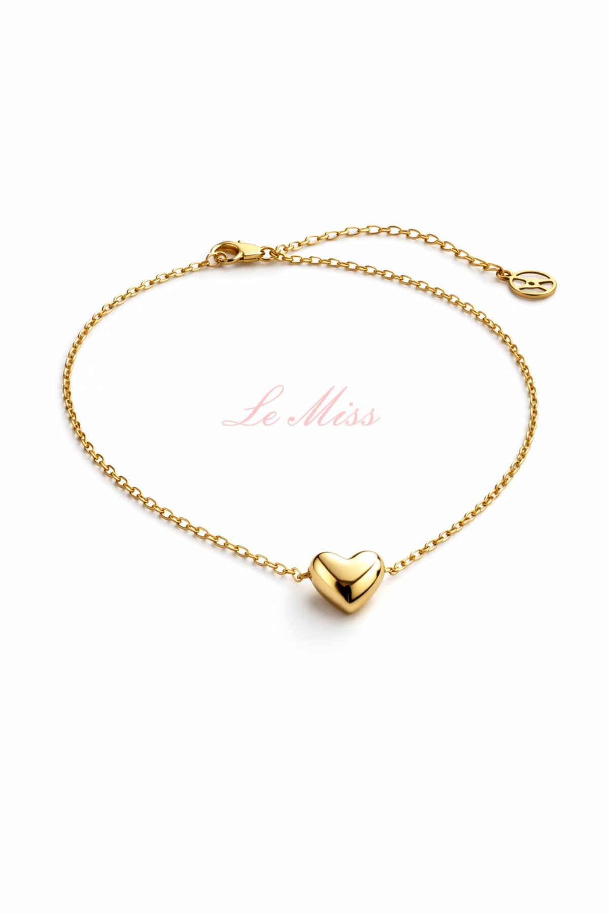 Bracciale cuoricino bomby