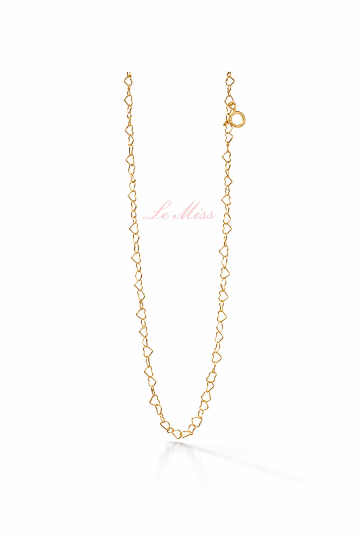 Collana cuoricini open