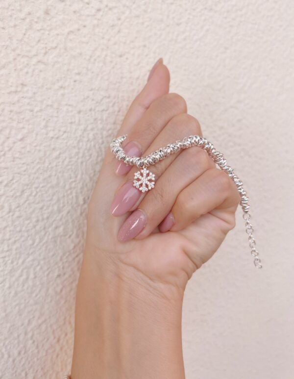 Bracciale fiocco neve